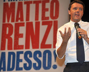 Il Sindaco di Firenze Matteo Renzi