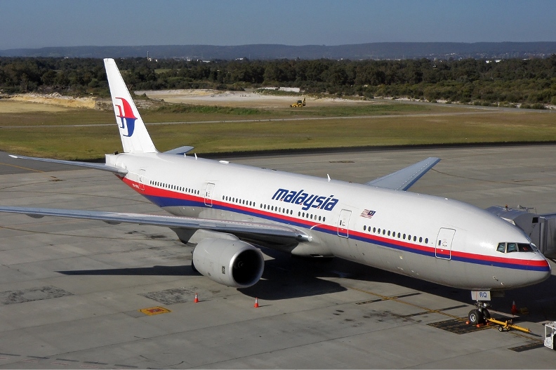 Un Boeing 777 della Malaysia Airlines simile a quello scomparso