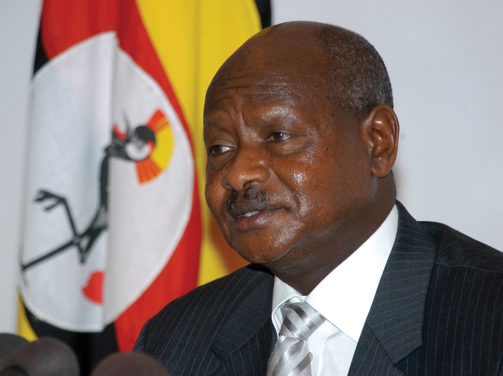 Il Presidente dell'Uganda, Yoweri Museveni 