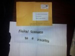 Lettera minacce