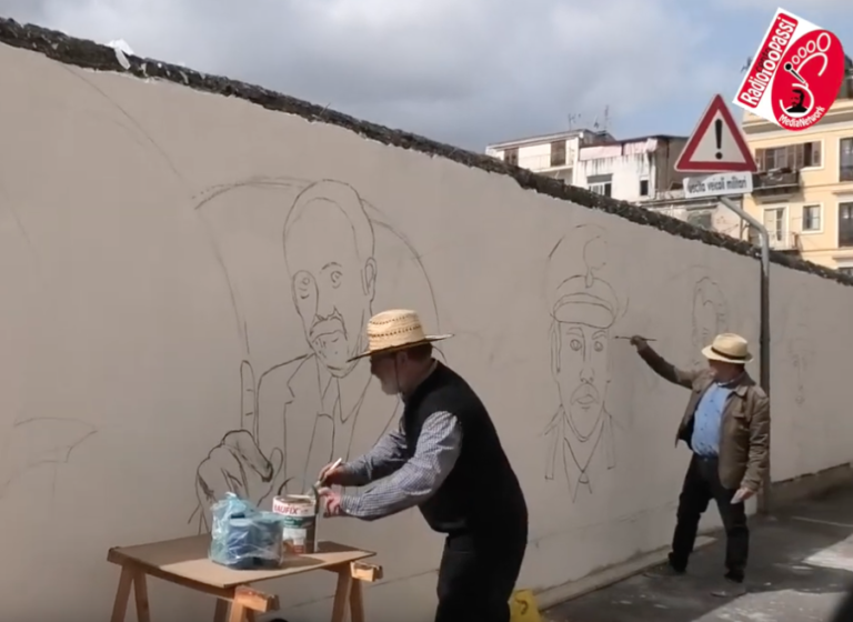 muro della legalità primi schizzi