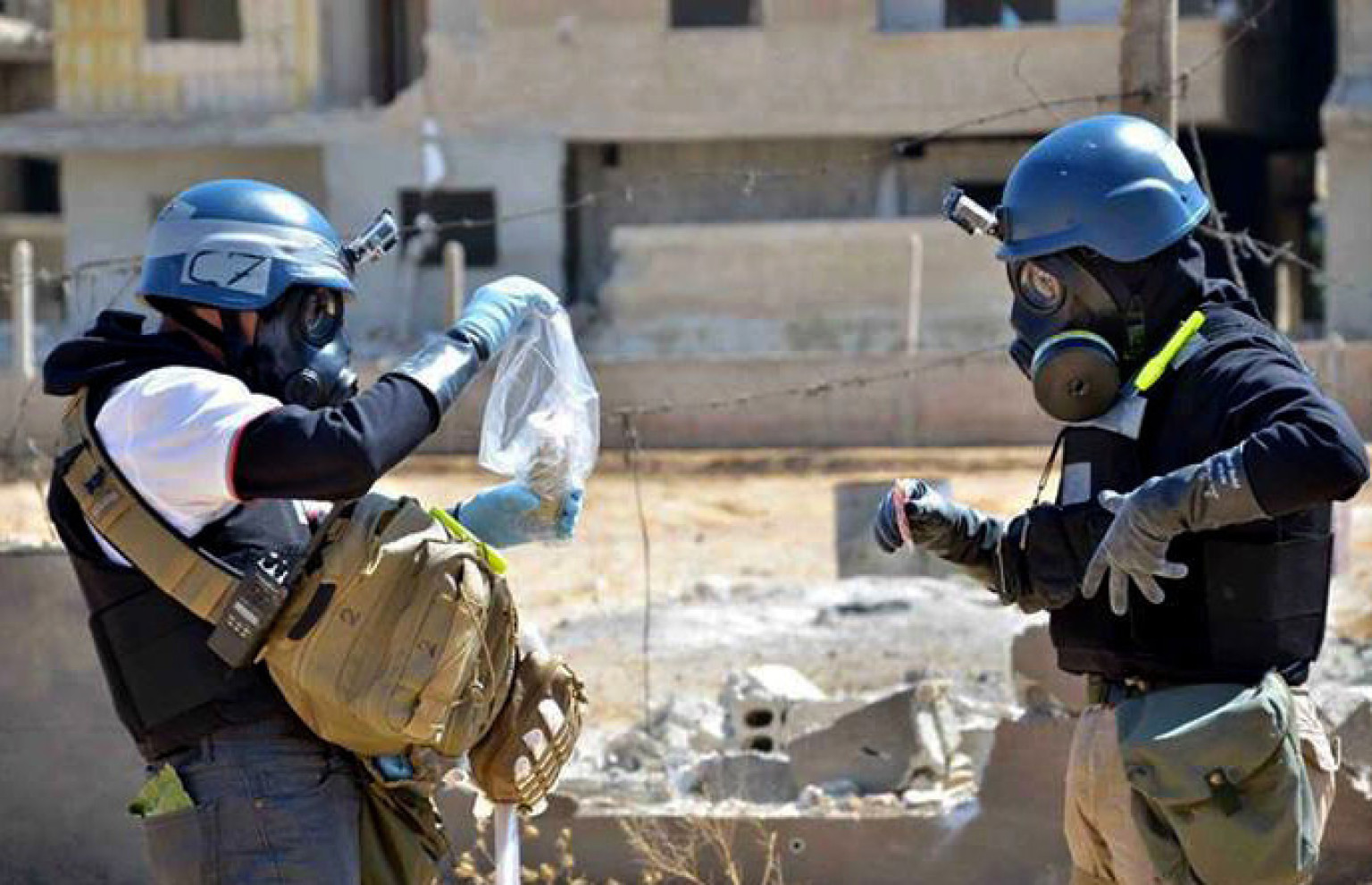 Mideast Syria Securing The Chemicals